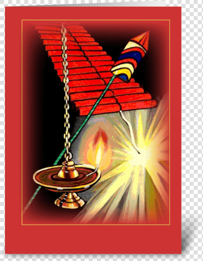 Diwali Fireworks Greeting Card   Graphic Design  HD Png DownloadTransparent PNG