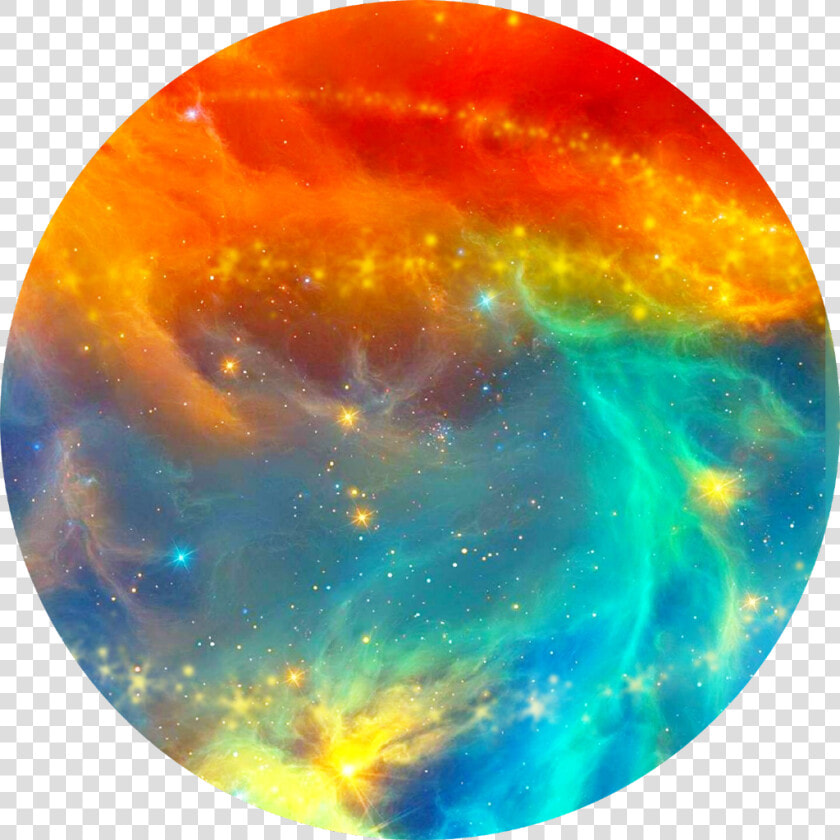 ❤️💙  red  blue  galaxy  aesthetic  circle  background   Orange And Blue Galaxy  HD Png DownloadTransparent PNG