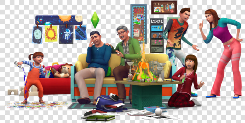 A Render From The Sims 4 Parenthood Showing A Messy   Sims 4 Parenthood Pack  HD Png DownloadTransparent PNG