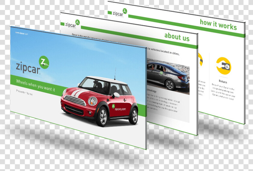 Zipcar Powerpoint Deck   Mini Cooper  HD Png DownloadTransparent PNG