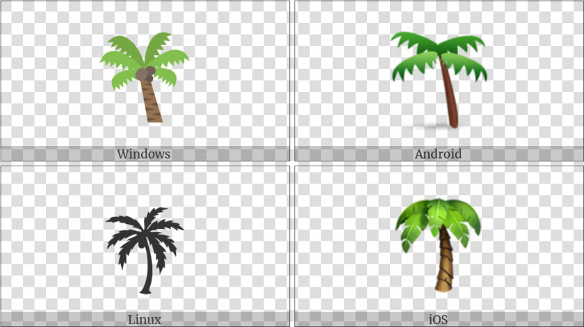 Palm Tree On Various Operating Systems   Black And White Palm Tree  HD Png DownloadTransparent PNG