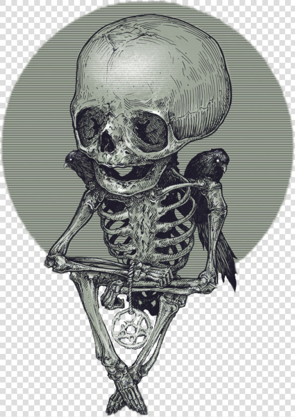  skull  gothic  skeleton  freetoedit   Skull  HD Png DownloadTransparent PNG