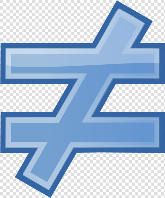 Equal Symbol Png   Not Equal Sign Blue  Transparent PngTransparent PNG