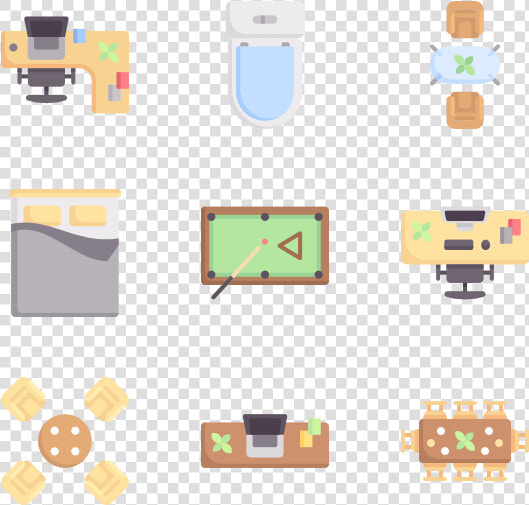 Furniture And Household   Top View Furniture Free  HD Png DownloadTransparent PNG