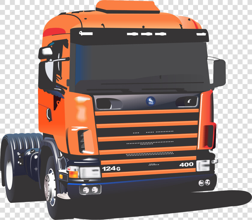 Transparent Truck Vector Clipart   Desenho Scania Em Cdr  HD Png DownloadTransparent PNG