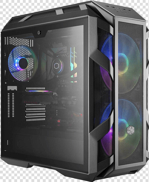 Powered By Asus X570 Tower Gaming Desktop   Cooler Master Mastercase H500m  HD Png DownloadTransparent PNG