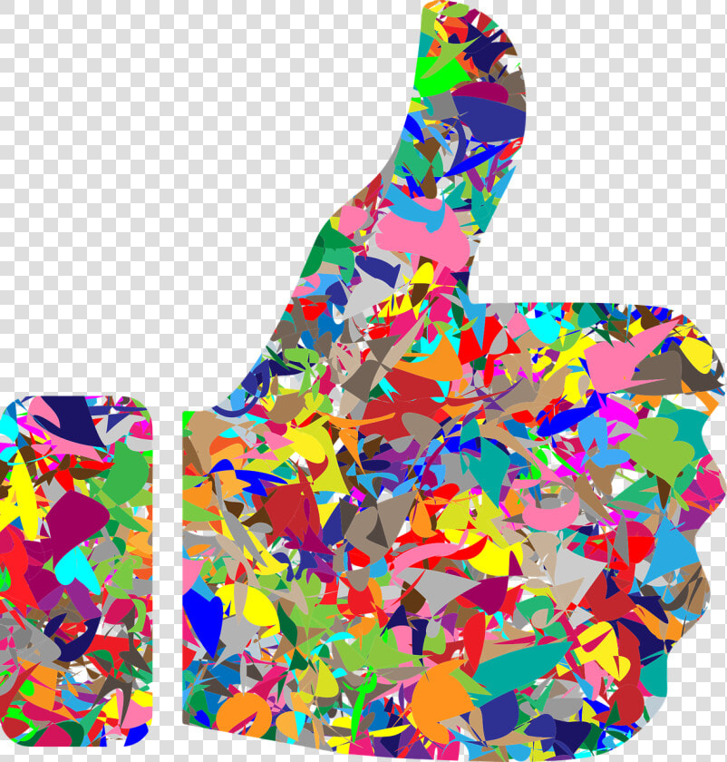 Confetti party Supply thumb Signal   Art Thumbs Up  HD Png DownloadTransparent PNG