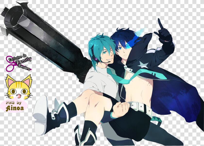 Black Rock Shooter X Miku  HD Png DownloadTransparent PNG