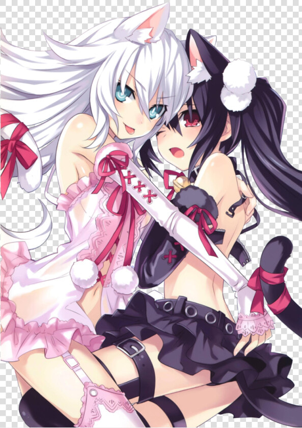 Black Heart And Noire Neko  HD Png DownloadTransparent PNG