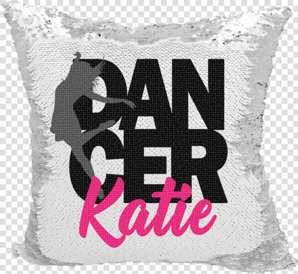 Handmade Personalized Dancer Reversible Sequin Pillow   Cushion  HD Png DownloadTransparent PNG