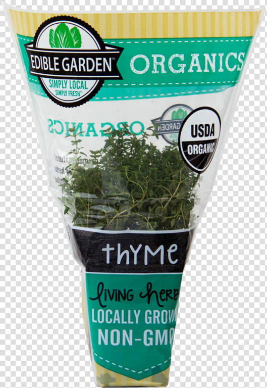 Organic Thyme   Edible Garden Organic Living Herbs  HD Png DownloadTransparent PNG