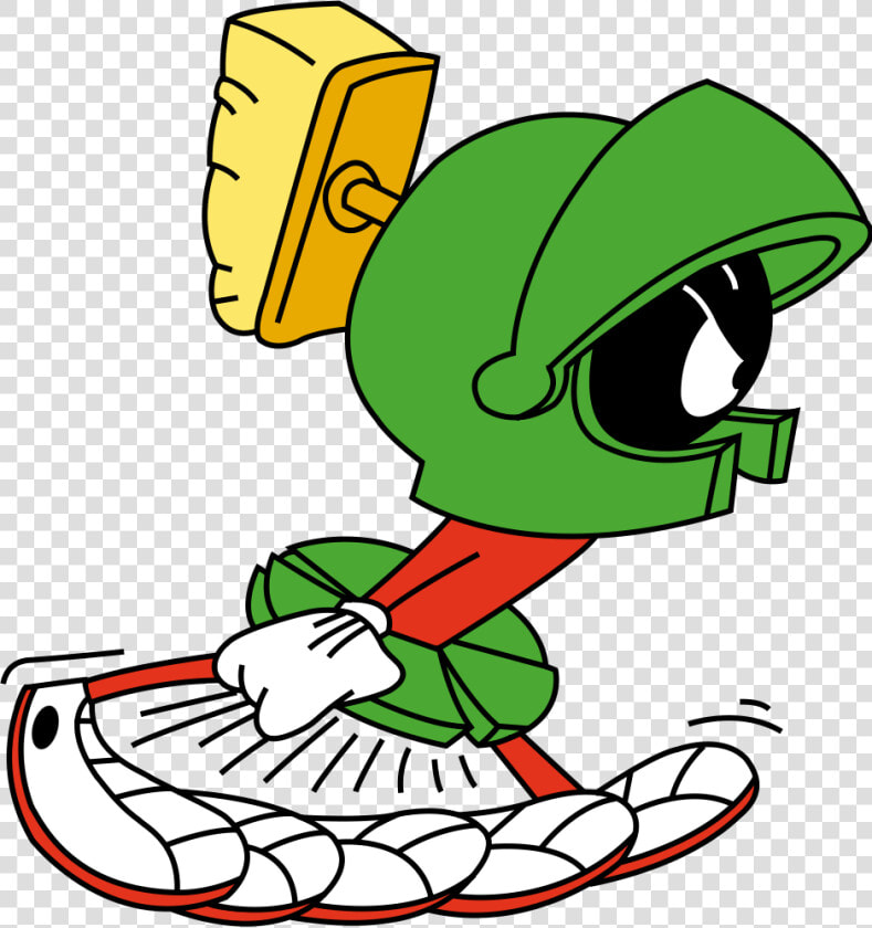 Marvin The Martian Duck Dodgers Looney Tunes Sylvester   Marvin The Martian Running Gif  HD Png DownloadTransparent PNG