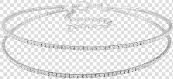 Lady Twins Circle Rhinestone Choker Necklace   Bracelet  HD Png DownloadTransparent PNG