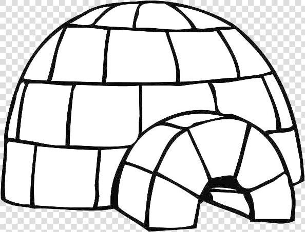 Igloo Png   Igloo Black And White Clip Art  Transparent PngTransparent PNG