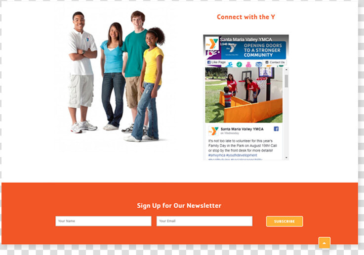 Fundly Newsletter Signup Morweb Integration Ymca   Ymca Teen  HD Png DownloadTransparent PNG