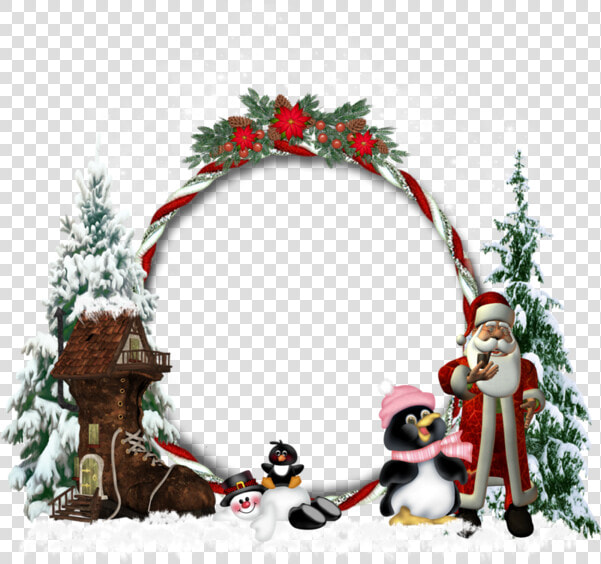 Picture Soi Frame Claus Tree Day Santa Clipart   Carte De Noel Png Transparent  Png DownloadTransparent PNG