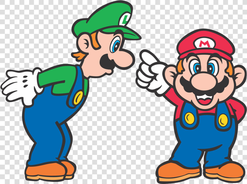 Super Mario Bros Logo Vector Clipart   Png Download   Super Mario Bros Luigi Art  Transparent PngTransparent PNG