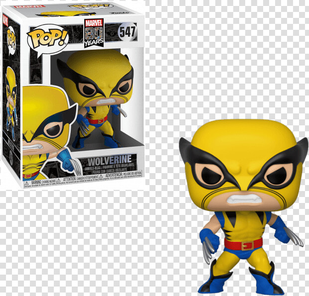 Marvel 80th Pop Vinyl Figure First Appearance Wolverine  HD Png DownloadTransparent PNG