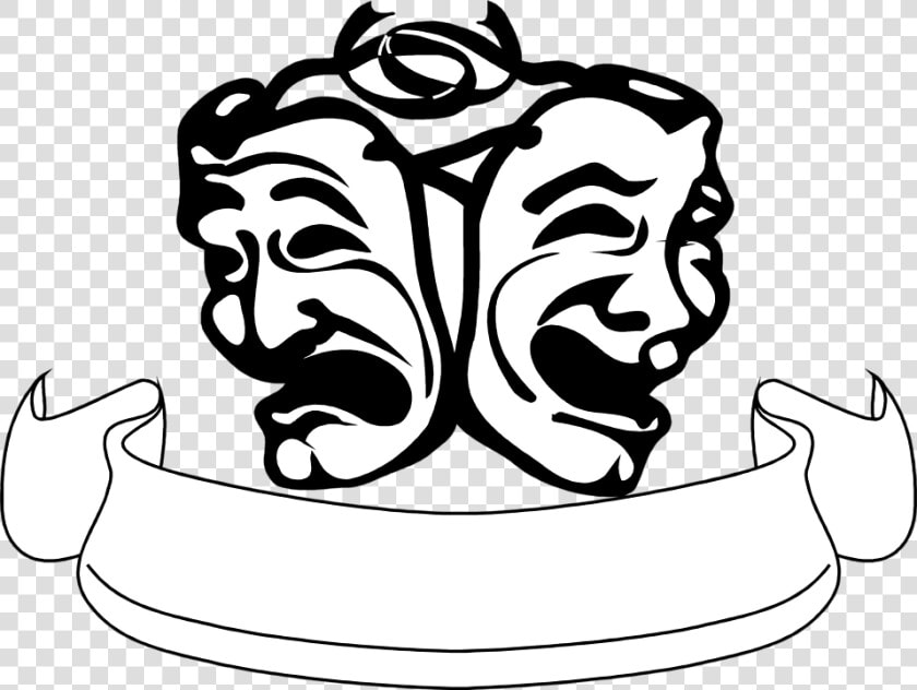 Masks Broadway Clipart Transparent Background   Transparent Background Drama Masks Png  Png DownloadTransparent PNG