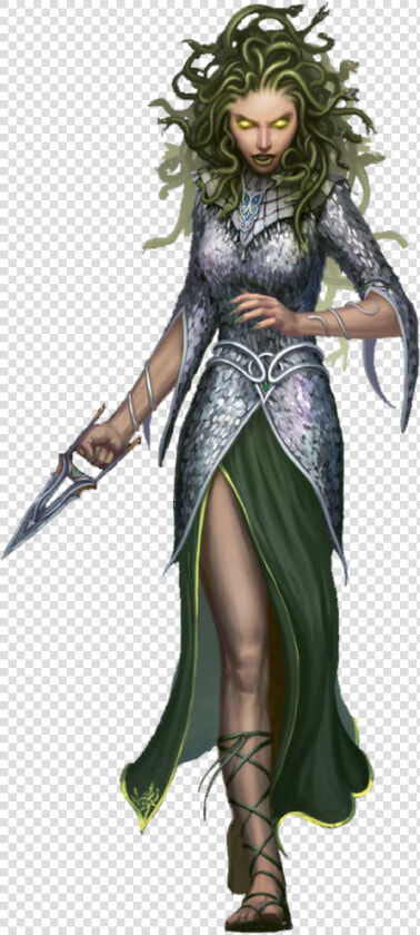 Medusa Chainmail Armor W Fist Punch Dagger   Medusa Pathfinder  HD Png DownloadTransparent PNG