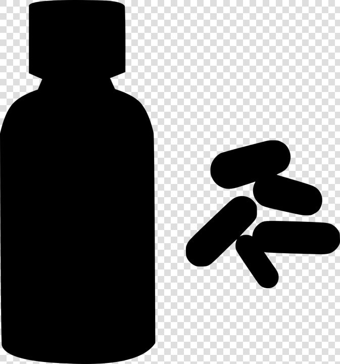 Medicine  Medical  Sick  Bottle  Silhouette   Medicine Silhouette  HD Png DownloadTransparent PNG