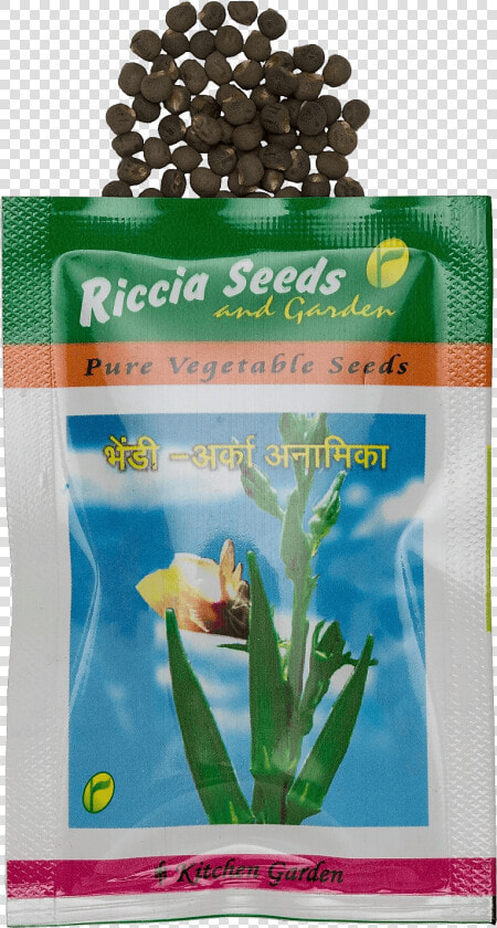 Bhendi Vegetable Seeds Arka Anamika With Seeds   Kelp  HD Png DownloadTransparent PNG