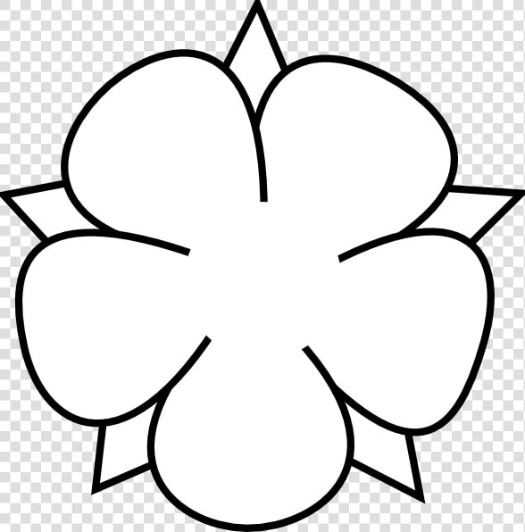 White Flower Outline Png   Flower Clipart Black And White Outline  Transparent PngTransparent PNG