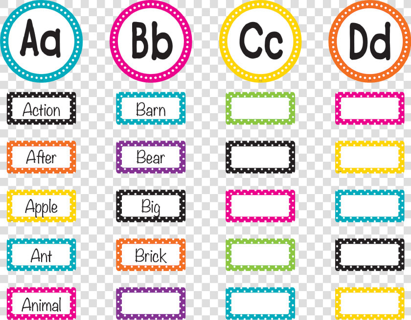 Transparent Bulletin Board Png   Polka Dot Alphabet Bulletin Board  Png DownloadTransparent PNG