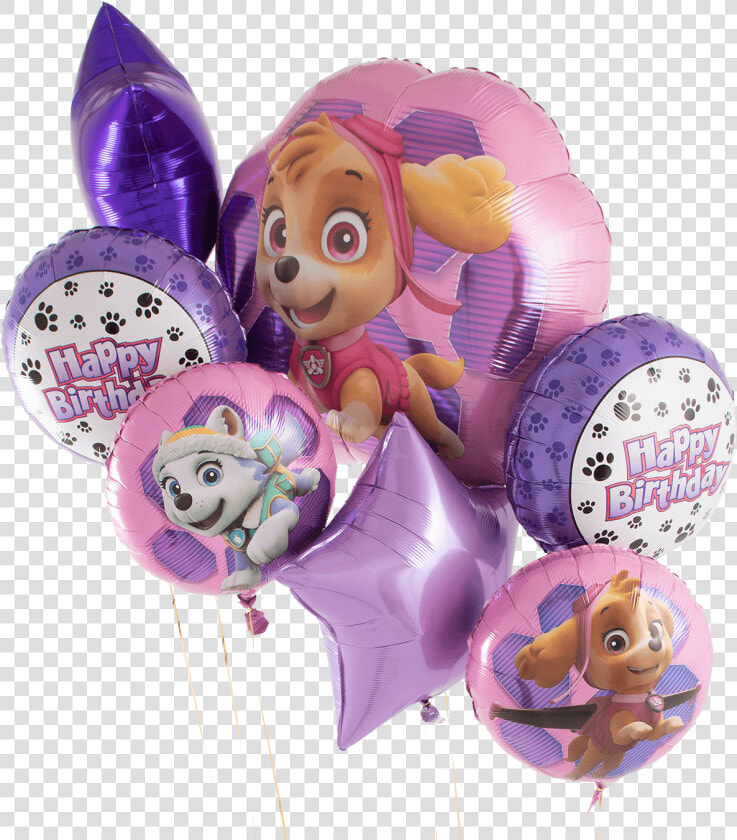 Paw Patrol Pink D Birthday Bunch   Pink Paw Patrol Balloons  HD Png DownloadTransparent PNG