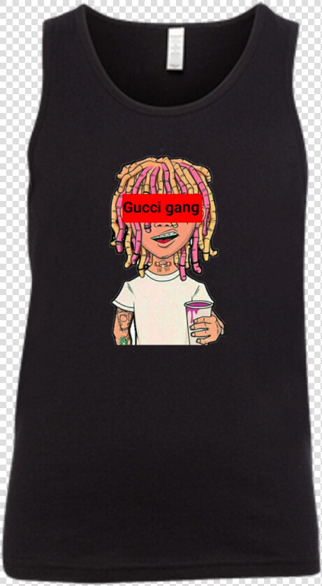 Lil Pump Gucci Gang Youth Jersey Tank T shirts  HD Png DownloadTransparent PNG