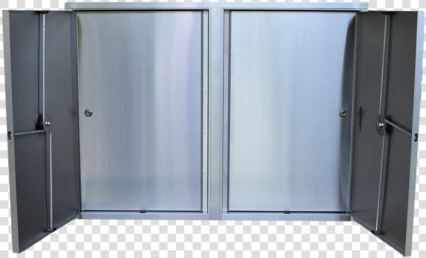 Large Twin Double Door Narcotic Cabinet With 8 Shelves    Shower Door  HD Png DownloadTransparent PNG