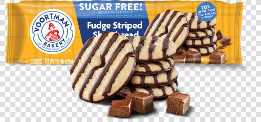 Sugar Free Fudge Striped Shortbread   Voortman Sugar Free Fudge Striped Shortbread  HD Png DownloadTransparent PNG