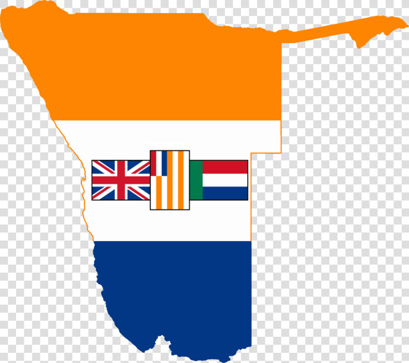 Flag Map Of South West Africa   Old South African Flag Vector  HD Png DownloadTransparent PNG