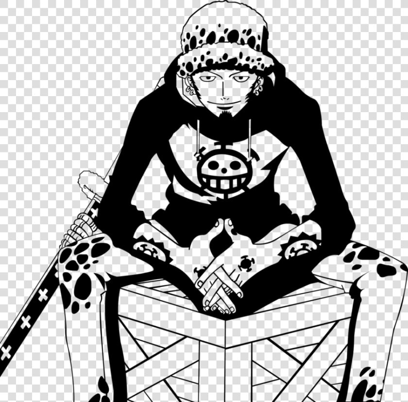 Vector Law One Piece By Varhmiel d6f331r   One Piece Law Black And White  HD Png DownloadTransparent PNG