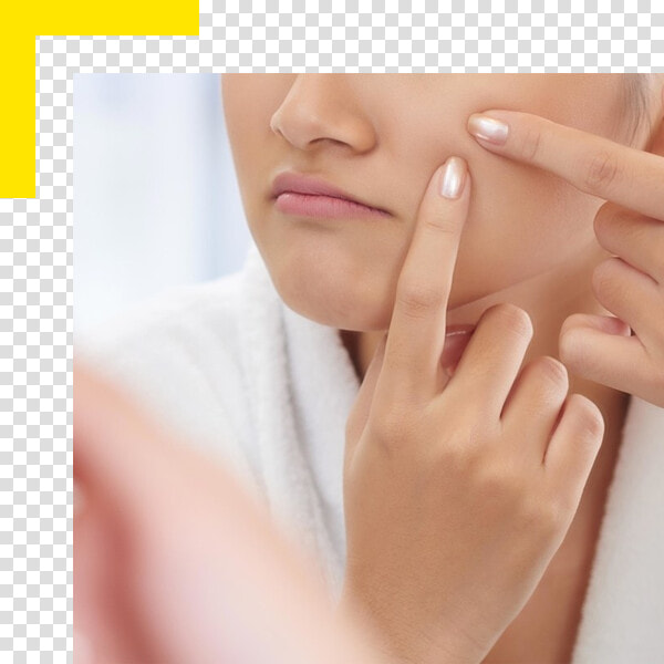 Woman Popping Pimple  HD Png DownloadTransparent PNG