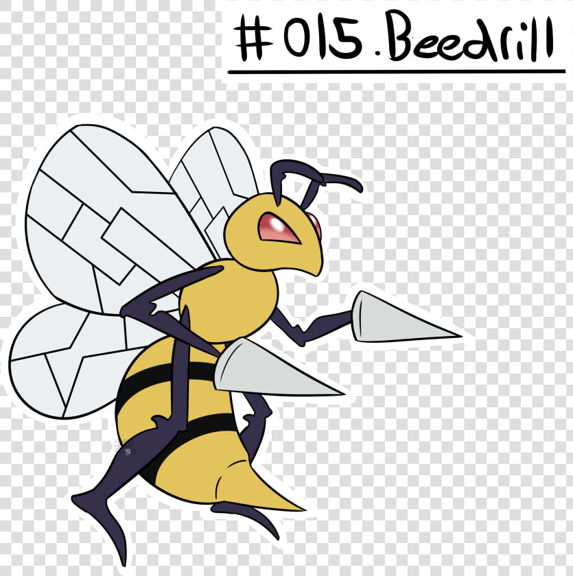 015 Beedrill   Cartoon  HD Png DownloadTransparent PNG