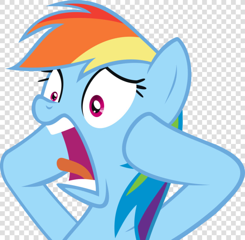 My Little Pony Rainbow Dash Shocked Clipart   Png Download   My Little Pony Rainbow Dash Surprised  Transparent PngTransparent PNG