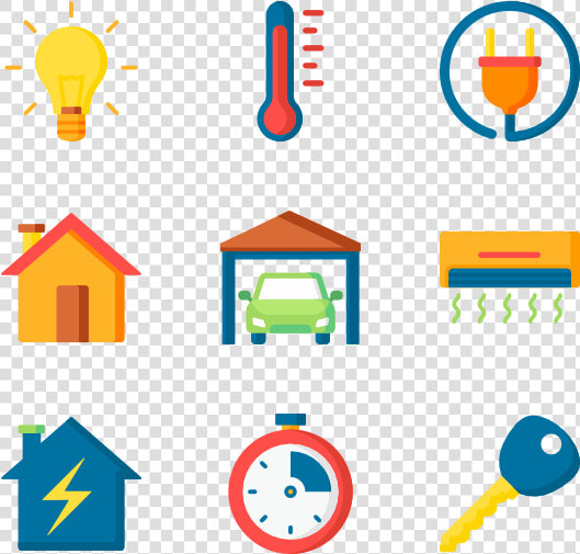 Home Automation   Domotic Icons  HD Png DownloadTransparent PNG