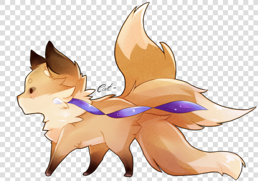 Three Tailed Fox Uyathefox   Fox Cute Animals Drawings  HD Png DownloadTransparent PNG