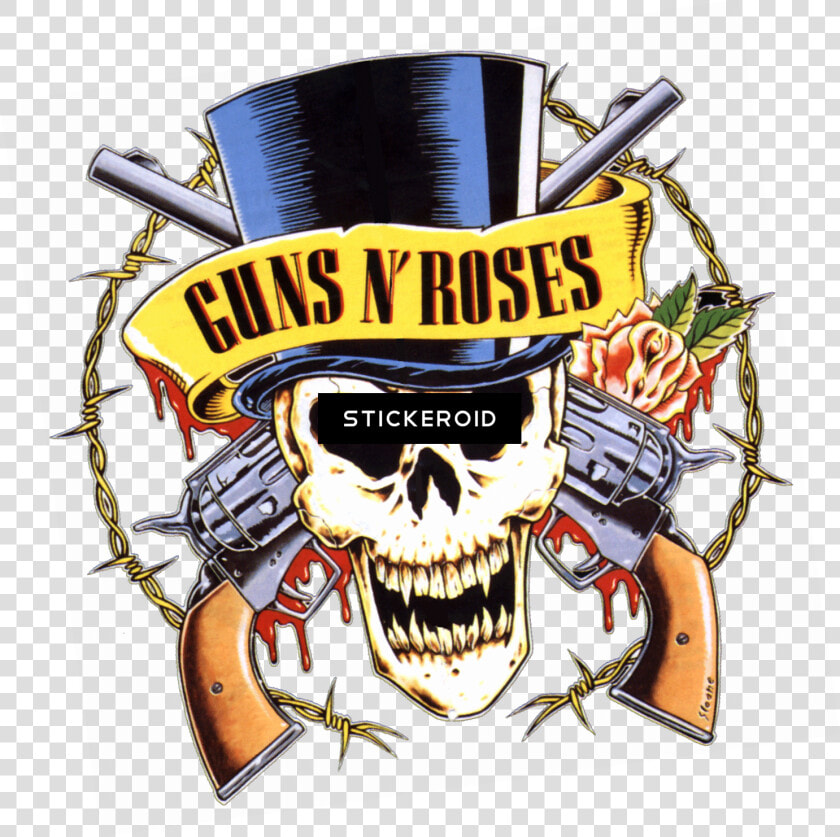 Slash Guns N Roses   Guns N Roses Skull Logo  HD Png DownloadTransparent PNG