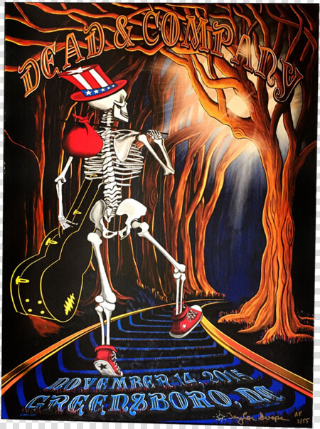 Dead  amp  Company Greensboro Artist Edition Show Poster   Dead Company Show Poster  HD Png DownloadTransparent PNG