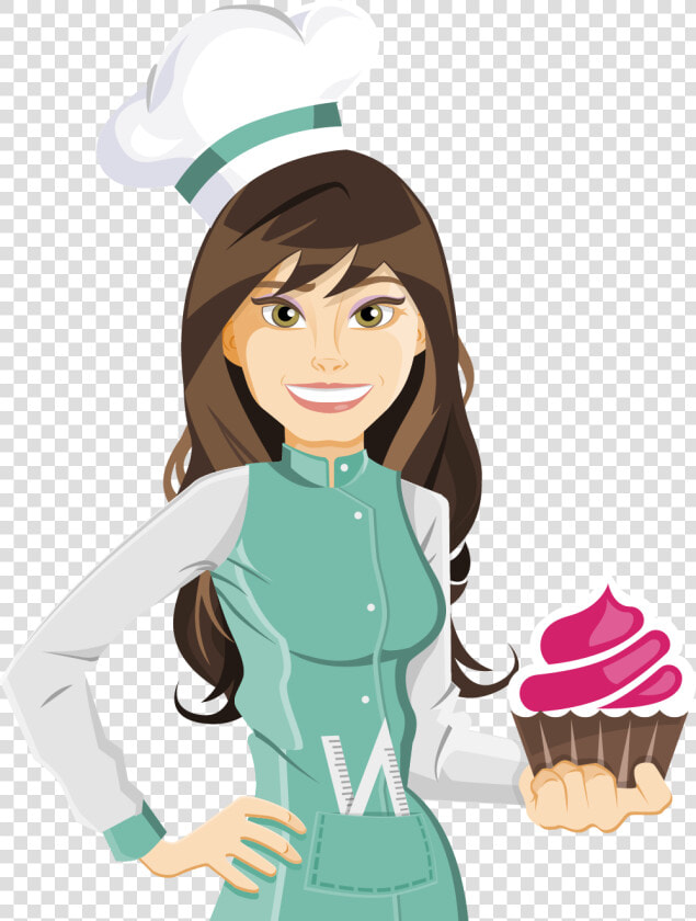 Cozinheiros A Cute Chef   Mascote Confeiteira Png  Transparent PngTransparent PNG