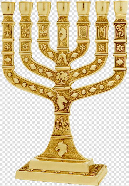 Jewish Menorah Jerusalem Candle Holder   Menorah Israel  HD Png DownloadTransparent PNG