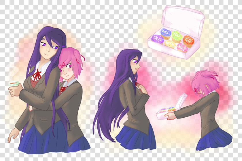 Yuri Appreciation Club Shvareidow   Yuri X Natsuki Ddlc  HD Png DownloadTransparent PNG