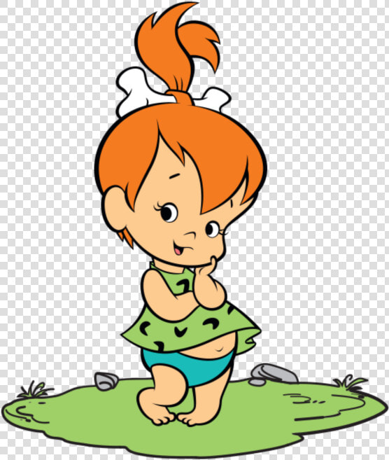 Pebble Giving Pose   Pebbles Flintstone  HD Png DownloadTransparent PNG