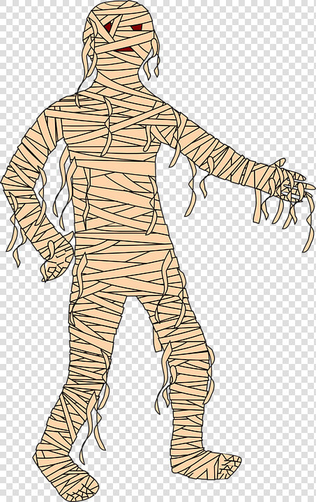 Mummy  Cartoon  Halloween  Character  Monster  Scary   Egyptian Mummy For Kids  HD Png DownloadTransparent PNG