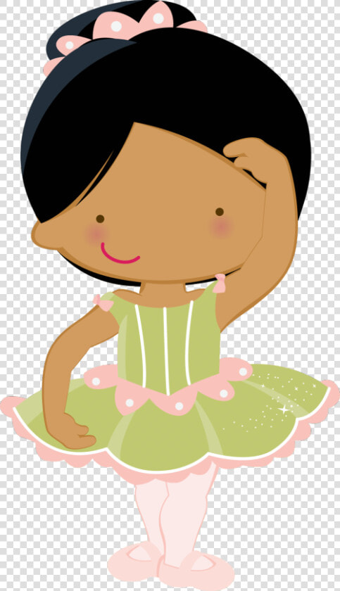 Toddler Clipart Nanny   Ballet Green Tutu Cartoon  HD Png DownloadTransparent PNG