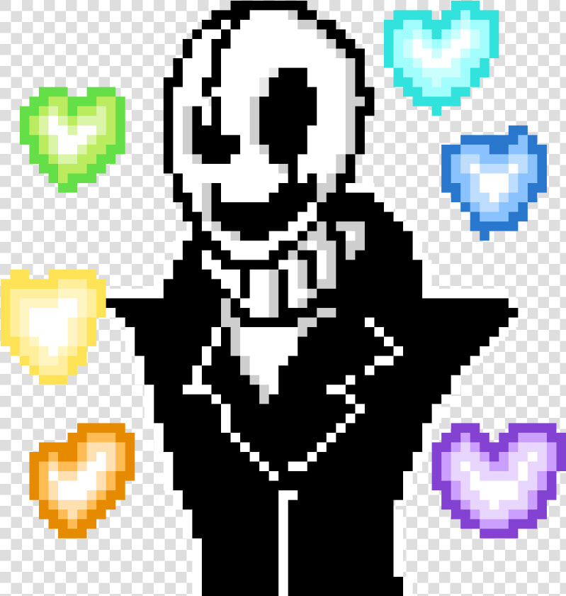 Pixel Arts Undertale Gaster  HD Png DownloadTransparent PNG