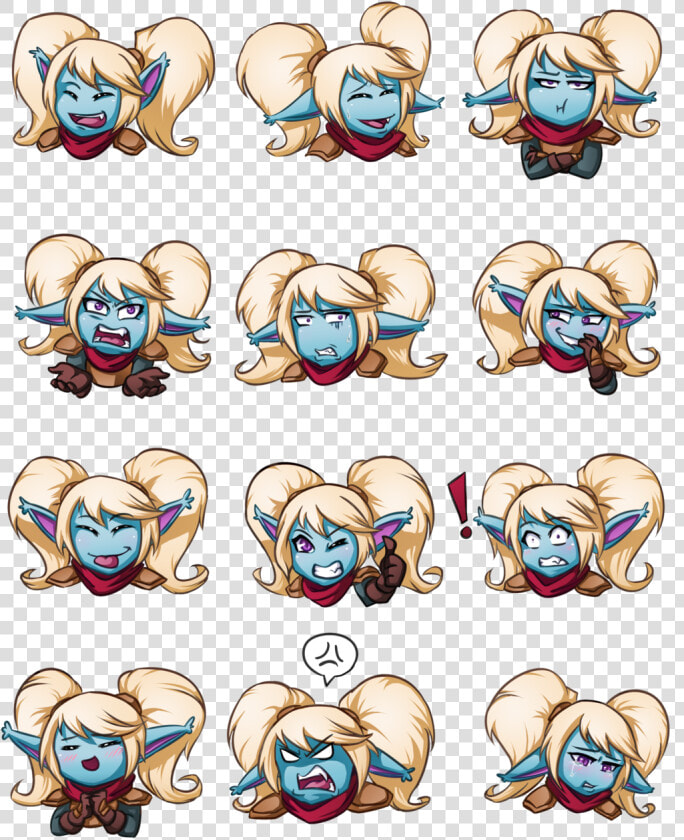 Poppy Emote Sheet By Missmercurielle League Of Legends   Emote Sheet  HD Png DownloadTransparent PNG