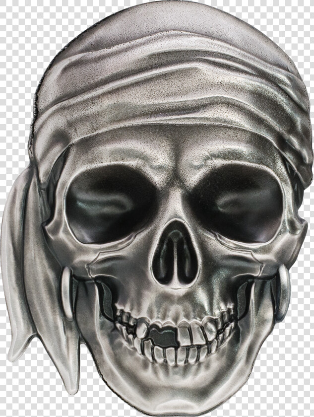 Skulls Transparent Pirate   Palau 2017 Pirate Skull Antique Finish Silver Coin  HD Png DownloadTransparent PNG